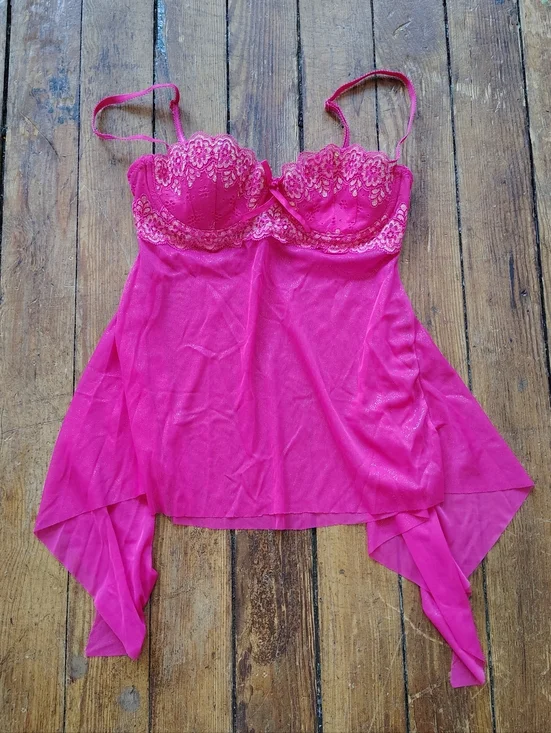 Victorias Secret Cami Lingerie Top Lace Y2K Whimsy Fairy Fairycore 34B Small NWT - Picture 9 of 9